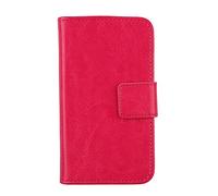 Gukas Housse Coque pour Alcatel Pop 4 7070X 4G 6" PU Leather Cuir Etui Case Cover Flip Protection Portefeuille Wallet Rose
