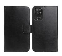Gukas Housse Coque pour Doro 8100/8110 / 8100 Plus 6.1" PU Cuir Etui Leather Case Cover Flip Cas Couverture Protecteur Portefeuille Book Wallet (Noir)