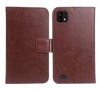 Gukas Housse Coque pour Orange Neva Leaf 5.99" PU Cuir Etui Leather Case Cover Flip Cas Couverture Protecteur Portefeuille Book Wallet (Brun)