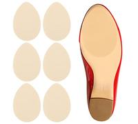 Gukasxi 12 pièces coussinets antidérapants autocollants pour chaussures à talons hauts, Auto-adhésifs Semelles antidérapantes pour le dessous des chaussures pour hommes et femmes (Translucide)