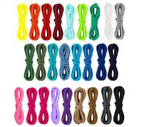Gukasxi - Corde de Parachute 550-26 Couleurs 3 m 4 mm 550 Corde de Survie à 7 brins - Corde pour Bracelet de Survie en Plein air - Corde pour Camping en Plein air - Porte-clés - Collier pour Chien