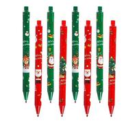Gukasxi Lot de 24 Stylos à Bille Gel de Noël 0.5mm Rétractable Stylos à encre gel Noire, Stylos de Signature de Noël pour étudiants, enfants, cadeaux de Noël