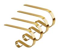 Gukasxi Lot de 4 Supports de Chaussettes de Noël en Métal pour Cheminée, Escalier - Décoration de Fête