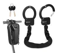 GuKKK Antivol Trotinette Electrique, 72CM Cadenas Trotinette Electrique Renforcé avec Clés et 3L Sac Etanche,Antivol Sécurisé pour Scooter, Vélo et Trottinette Électrique