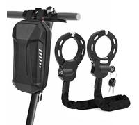 GuKKK Antivol Trotinette Electrique, 93CM Cadenas Trotinette Electrique Renforcé avec Clés et 3L Sac Etanche, 1.46KG Antivol Sécurisé pour Scooter, Vélo et Trottinette Électrique