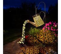 GuKKK Arrosoir avec Lumières Solaire Féeriques Décoration Jardin Arrosoir Lumières, Arrosoir Lumineuse Solaire Exterieure, IP65 Imperméable, Solaire à LED l'Extérieur avec Support Lumières Féeriques