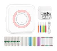GuKKK Imprimante Portable : Mini Imprimante Photo Instantanée sans Fil - Thermique Bluetooth - Pour Photos, Liste d'étiquettes, Reçu, Mémos