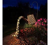 GuKKK L'arrosoir Solaire Allume Les Décorations, Lampe LED pour Jardin, Lumière Étanche du Ciel Étoilé avec Support, Décoration (Fleur)