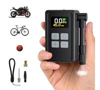 GuKKK Pompe À Vélo Électrique, 150 PSI Mini Pompe à Vélo Portable, Auto Stop, Pompe Velo avec Jauge de Pression Digitale, Batterie Rechargeable, pour Les Vélos Électriques, Les Vélos De Montagne