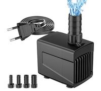 GuKKK Pompe Eau Submersible, 25W 1500 L/H Pompe Aquarium,Pompe Fontaine avec 4 BusesAjustable Ultra-Silencieux de Ventouses pour Étang Poisson Fontaine Réservoir