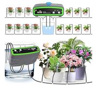 GuKKK Système d'irrigation Goutte à Goutte Automatique WiFi avec Pompe Double, Kit d'irrigation Intérieur Contrôle à APP - Volume d'eau Réglable pour Vacances, Prend en charge jusqu'à 20 Pots