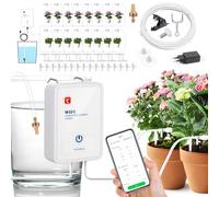 GuKKK Système Goutte à Goutte Automatique WiFi pour Plantes d'intérieur, Kit Arrosage d'irrigation Contrôle à APP - Mode Automatique/Manuel/Intelligent d'arrosage pour Balcon Jardin Plante