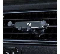 GUKKO Support Telephone Voiture pour Volvo V90 V70 V60 V50 V40 S90 AWD T6, 360° Rotation Souple Pièces Porte Smartphone Voiture Ultra-Stable,H T6