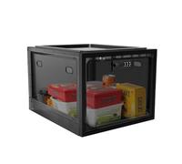 Gukoxx Coffre-fort pour médicaments, coffre-fort pour téléphone portable, boîte de rangement avec serrure, réfrigérateur pour nourriture, armoire pour tablette, noir