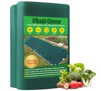 GUKULIVEL Couverture polaire de jardin pour plantes, 35 g/m², 3 x 15 m, couverture verte, couverture contre le gel pour l'hiver, tissu de protection contre le gel, couverture tunnel pour plantes