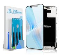 GULEEK Écran LCD FHD de Remplacement pour iPhone 12/12 Pro 6,1" avec Écran Tactile 3D Touch, Digitaliseur, Outils de Réparation et Film Protecteur Inclus
