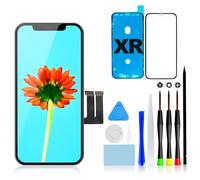 GULEEK Écran Tactile LCD pour iPhone XR 6.1", 3D Tactile Ecran LCD Di Remplacement Vitre Tactile avec Kit de Réparation