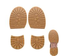 GULELAYAR Demi-semelle et talons de rechange en caoutchouc pour chaussures - Coussinets antidérapants pour réparation de chaussures (jaune)