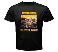 GULEMEI Neutral Milk Hotel Graphic Printed Top Unisex 100% Cotton Short-Sleeve T-Shirts Black S