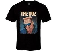 GULEMEI The Boz Brian Bosworth Retro Vintage Distressed Look Unisex 100% Cotton Short-Sleeve T-Shirts Black L
