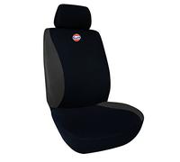 GULF 76120black/Grey Housse Unique Universel pour Voiture avec Bonnet pour appoggiatesta, Noir/Gris