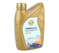 GULF Huile moteur Formula 5W-40 ACEA A3/B4 API SN API CF GX 1 L Compatible avec VW Golf 7 3/5 portes 5G1, BQ1, BE1, BE2 Golf 4 3/5 portes 1J1 Golf 5 3/5 portes 1K1 Golf 6 3/5 portes 5K1, BMW