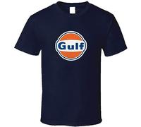 Gulf Oil Logo T Shirt Mens Tee Size S - 3 XL Many Colors Gift New from US T-Shirts à Manches Courtes(X-Large)