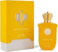 Gulf Orchid Mango Eau de Parfum glacée 100 ml - Unisexe Parfum pour homme et femme | Parfum fruité avec mangue, gembre et vanille | Parfum de luxe avec longue durée de vie avec autocollant Kajal