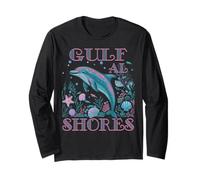 GULF SHORES AL DOLPHIN PLAGE SOUVENIR COLORÉ Manche Longue