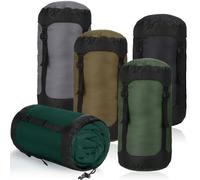 Gulfmew 5 Pièces Sacs de Compression pour Sac de Couchage 20 L Sac de Compression pour Randonnée Sacs de Rangement pour Sac de Couchage Étanche pour Peu Encombrant Voyage