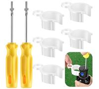 Gulfmew Lot de 7 têtes d'arrosage compatibles avec la tête d'arrosage Hunter PGP I-20 RainBird - Comprend 2 outils de réglage du rotor et 5 colliers d'insertion de buse pour la réparation et