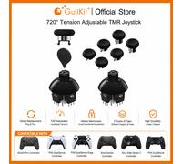 GuliKit 720 ° Manette de jeu TMR réglable à Tension pour PS4, PS5, Edge, pour Switch Pro, contrôleur de série Xbox, accessoires de jeu For Switch Pro