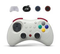 GuliKit Elves 2 Pro Manette Sans Fil pour Switch 1/2, PC, Android, iOS, Joysticks à Effet Hall, Rotary Rumble, Gyroscope 6 axes, Autonomie de 20 Heures, D-Pad (Rétro) (Couleurs classiques)
