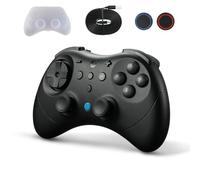 GuliKit Elves 2 Pro Manette Sans Fil pour Switch/Switch 2/PC/Android/IOS | Bluetooth Controller mit Hall Effekt Joystick, 1000Hz Abtastrate, Magnetischem Vibrator, Super Haptik, Rotary Rumble,Schwarz