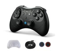 GuliKit Elves 2 Pro Manette sans Fil pour Switch/Switch 2/PC/Android/iOS, Manette Bluetooth avec Joysticks à Effet Hall, Fréquence D'interrogation de 1000Hz, Vibreur Magnétique, Super Haptique, Noir