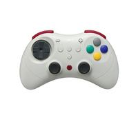 GuliKit Elves 2 Pro Manette sans fil rétro portable pour PC, Switch/Lite/OLED/Windows/iOS/Android, effet Hall anti-dérive, Turbo, contrôle de mouvement, APG, réveil, blanc