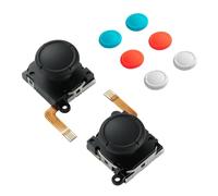 GuliKit Switch Joysticks Replacement, Updated Anti-Drift TMR Electromagnetic Joystick For Switch LCD/OLED Joy Con & Switch Lite, Analog Thumbstick Upgrade Kit With Multiple Color Stick Caps