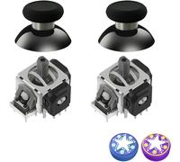 GuliKit TMR Électromagnétique Joysticks pour Manette Switch Pro,Stick Accessoires de Rechange pour Manette Switch Pro,Capuchons de Joysticks Inclus