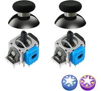 GuliKit TMR Électromagnétique Joysticks pour Manette Switch Pro, Stick Accessoires de Rechange pour Manette Switch Pro, Capuchons de Joysticks Inclus