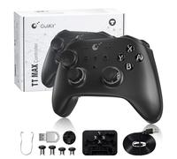 GuliKit TT Manette Sans Fil pour PC, Android, iOS, Switch 1/2, joystick TMR, avec Batterie 950 mAh, Fonction de Réveil (Noir, TT MAX)