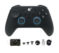 GuliKit TT Max Wireless Game Controller,Bluetooth,Hyperlink Wireless Adapter,Wired, Anti-Drift 720° TMR Joysticks, for Switch/2/PC/Android/iOS, Black