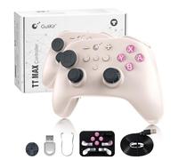 GuliKit TT PRO Manette Sans Fil pour PC, Android, iOS, Switch 1/2, joystick TMR, avec Batterie 950 mAh, Fonction de Réveil et 4 Boutons Métalliques Amovibles à l'arrière, Rétro