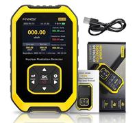 GuliTech Nuclear Radiation Detector Geiger counter FNIRSI GC-01 Geiger counter Personal Dosimeter X-ray γ-ray β-ray Radioactivity Tester Marble Detector(Yellow)