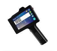 GuliTech S9 Multi-Language Multi-Color Handheld Portable Hand Jet Printer Logo Expiry Date Inkjet Printer for Bottle Pipe Tube Food Bag Batch Coding Machine(S9 1*Red Cartridge)