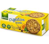 Gullón, Biscuits Digestives, Biscuits Muesli avec Avoine Raisins Abricot Soja, 365 gr