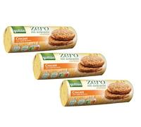 Gullon Zéro | Biscuits aux céréales complètes sans sucre | Tasses de flocons d'avoine croustillantes | 3 paquets de 280 g