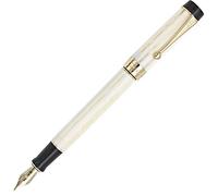 Gullor 100 Collection Stylo plume en résine acrylique Pointe moyenne Coffret cadeau Noir ivoire