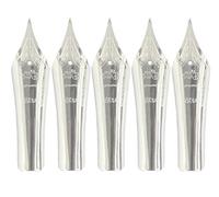 Gullor 5PCS stylo plume nibs ajustement Jinhao 159/450/750, argent, plume moyenne