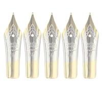 Gullor 5PCS stylo plume nibs ajustement Jinhao 250/301/500/5099/8802/9009/5000, or, plume fine
