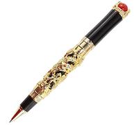 Gullor Dragon chinois sculpté en 3D avec stylo roller en jade